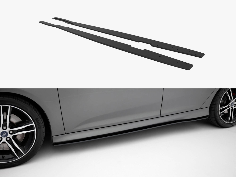 Street PRO Side Skirts Diffusers Ford Focus ST Mk3 Facelift - 1 