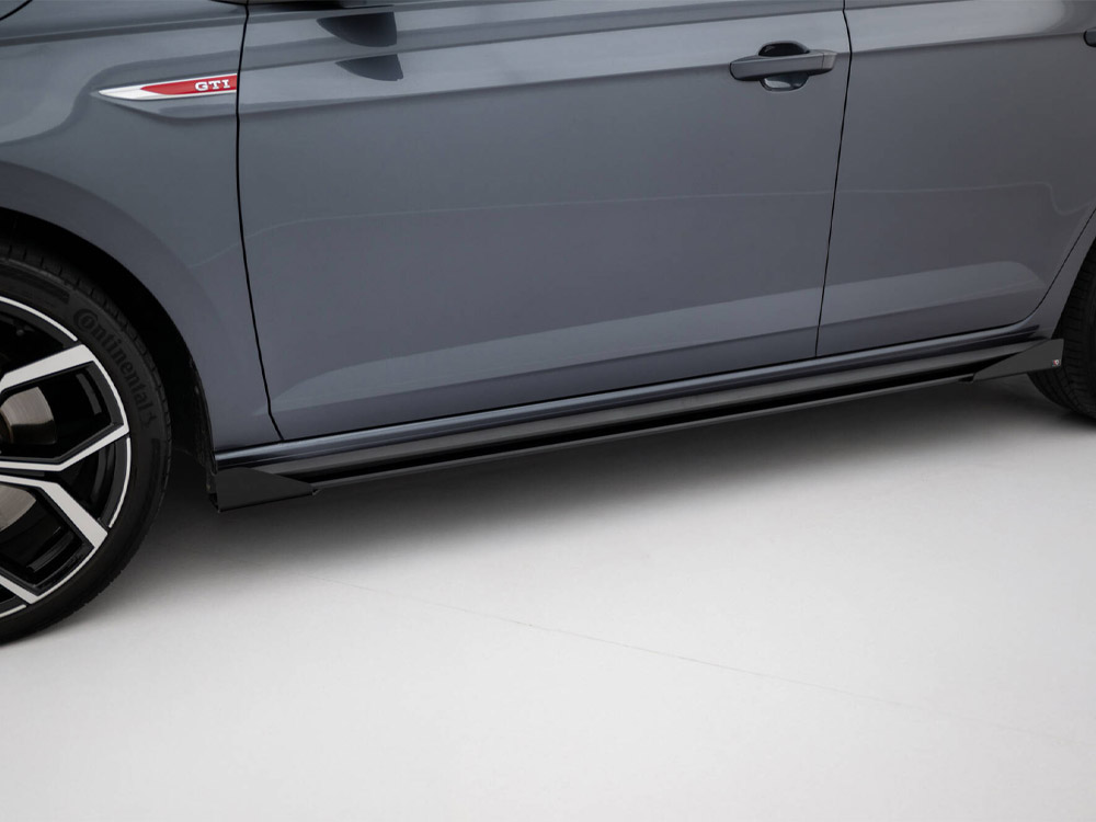 Street PRO Side Skirts Diffusers + Flaps Volkswagen Polo GTI Mk6 Facelift - 3 