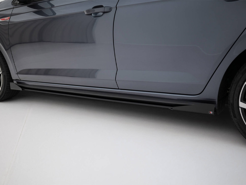 Street PRO Side Skirts Diffusers + Flaps Volkswagen Polo GTI Mk6 Facelift - 4 