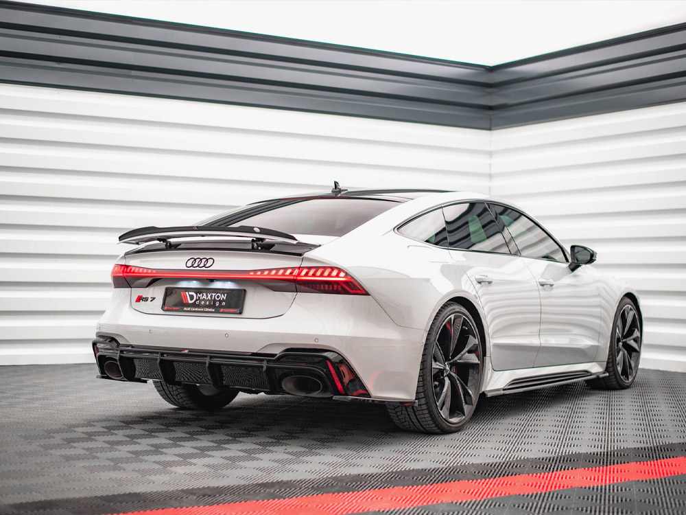 Rear Valance compatible with Audi RS 7 C8 (Version with towbar) - 2 