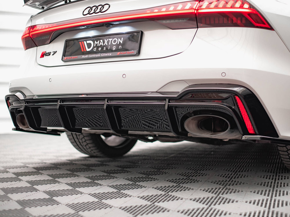 Rear Valance compatible with Audi RS 7 C8 (Version with towbar) - 3 