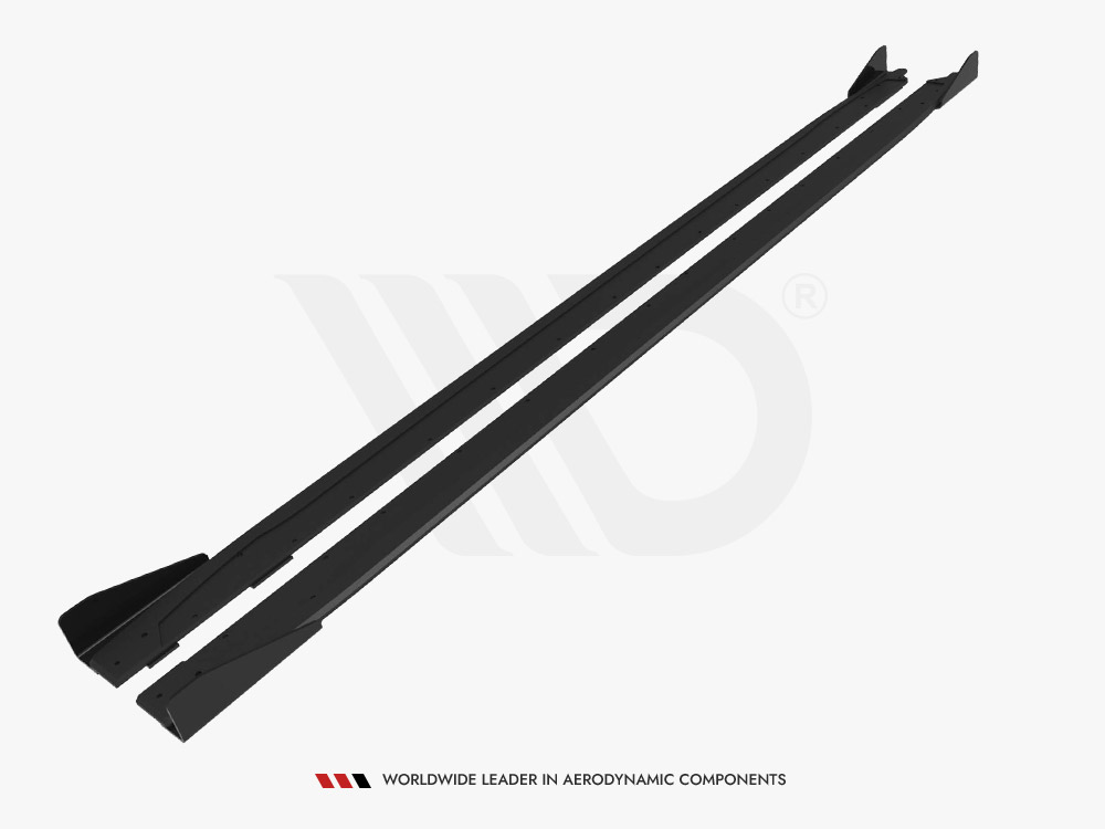 Street PRO Side Skirts Diffusers + Flaps Audi S3 Sportback / A3 S-Line Sportback 8Y Facelift - 5 