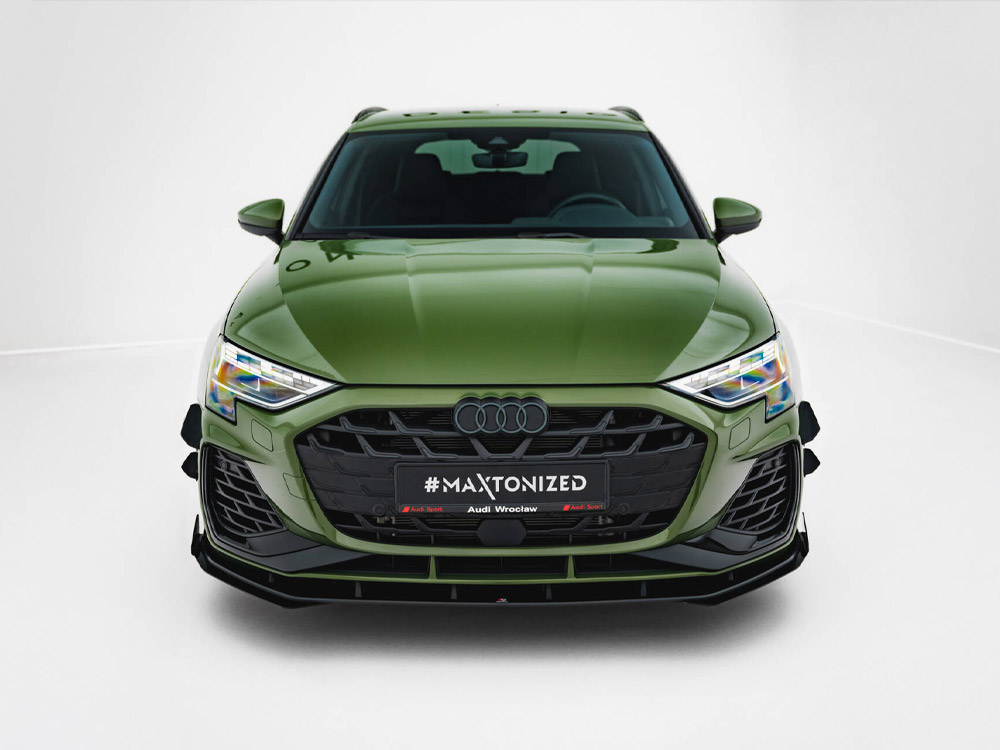 Street PRO Front Splitter V.1 + Flaps Audi S3 Sportback / A3 S-line Sportback 8Y Facelift - 3 