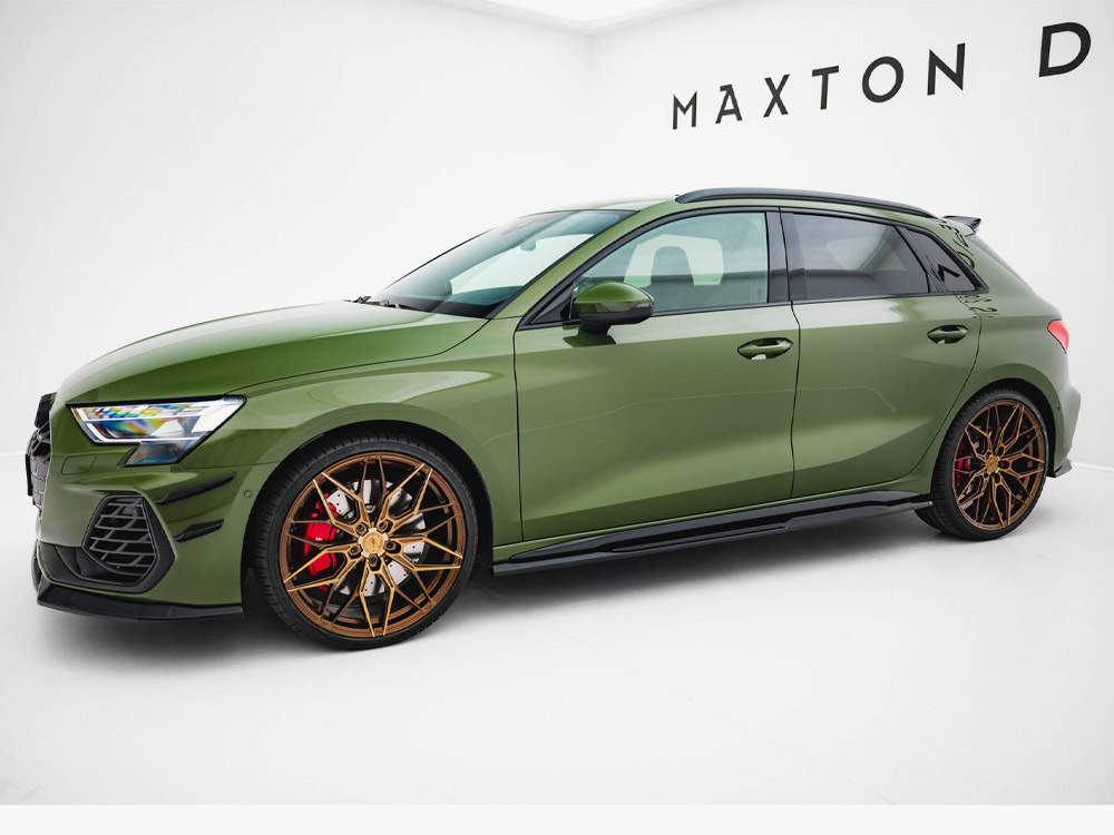Side Skirts Diffusers V.2 compatible with Audi S3 Sportback / A3 S Line Sportback 8Y Facelift - 2 