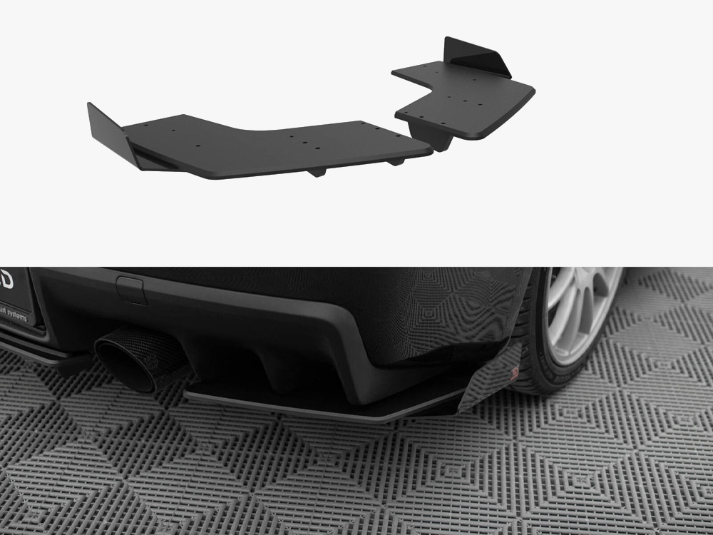 Street Pro Rear Side Splitters + Flaps Mitsubishi Lancer EVO X - 1 