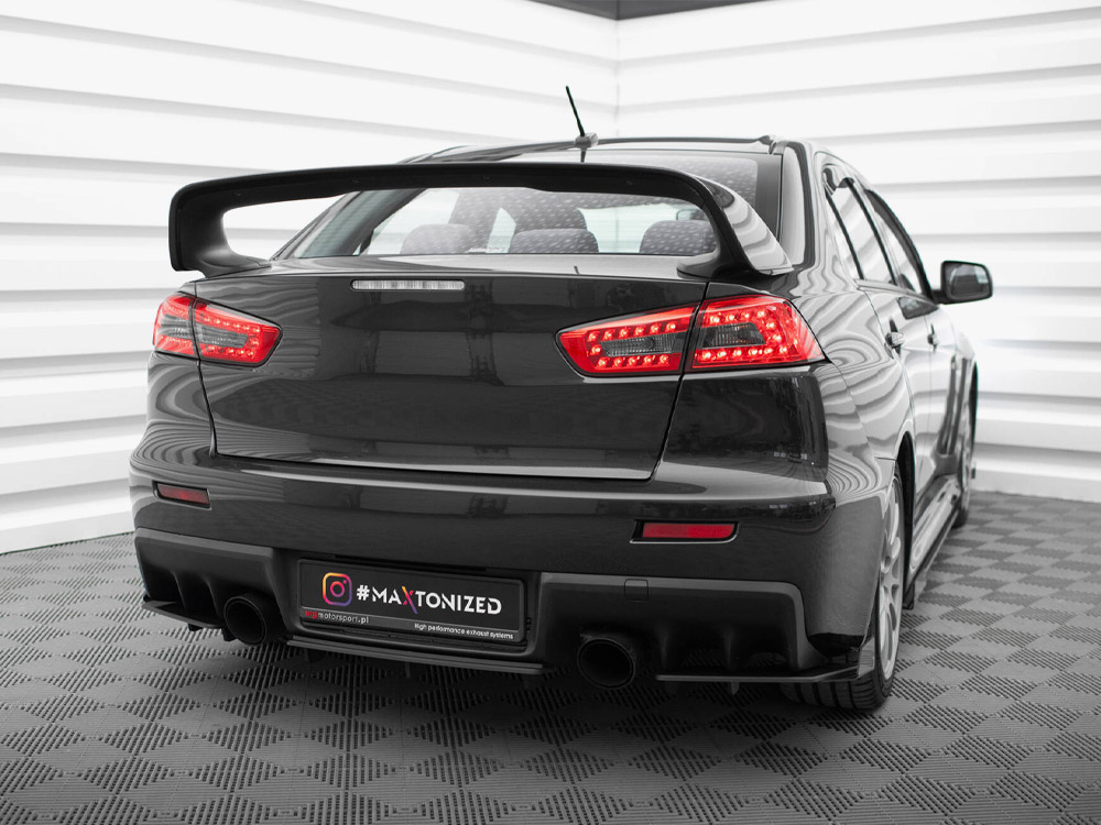 Street Pro Rear Side Splitters + Flaps Mitsubishi Lancer EVO X - 3 