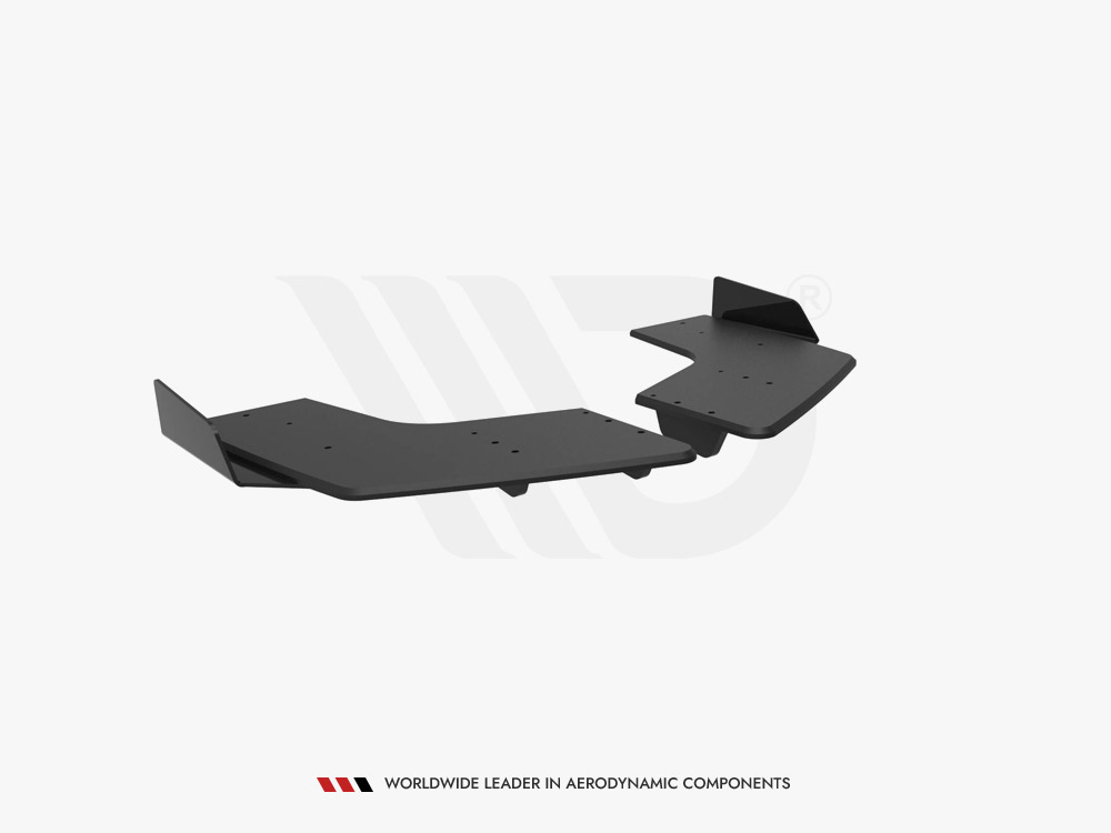 Street Pro Rear Side Splitters + Flaps Mitsubishi Lancer EVO X - 6 