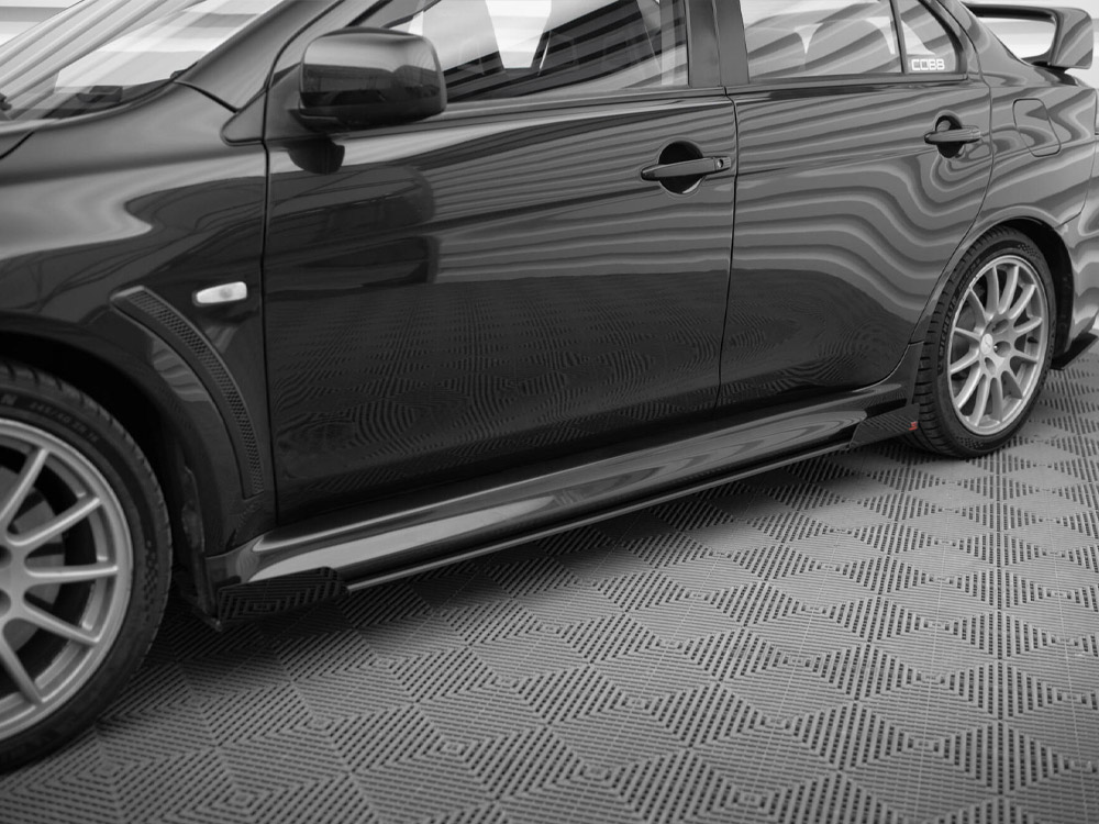 Street PRO Side Skirts Diffusers + Flaps Mitsubishi Lancer EVO X - 3 