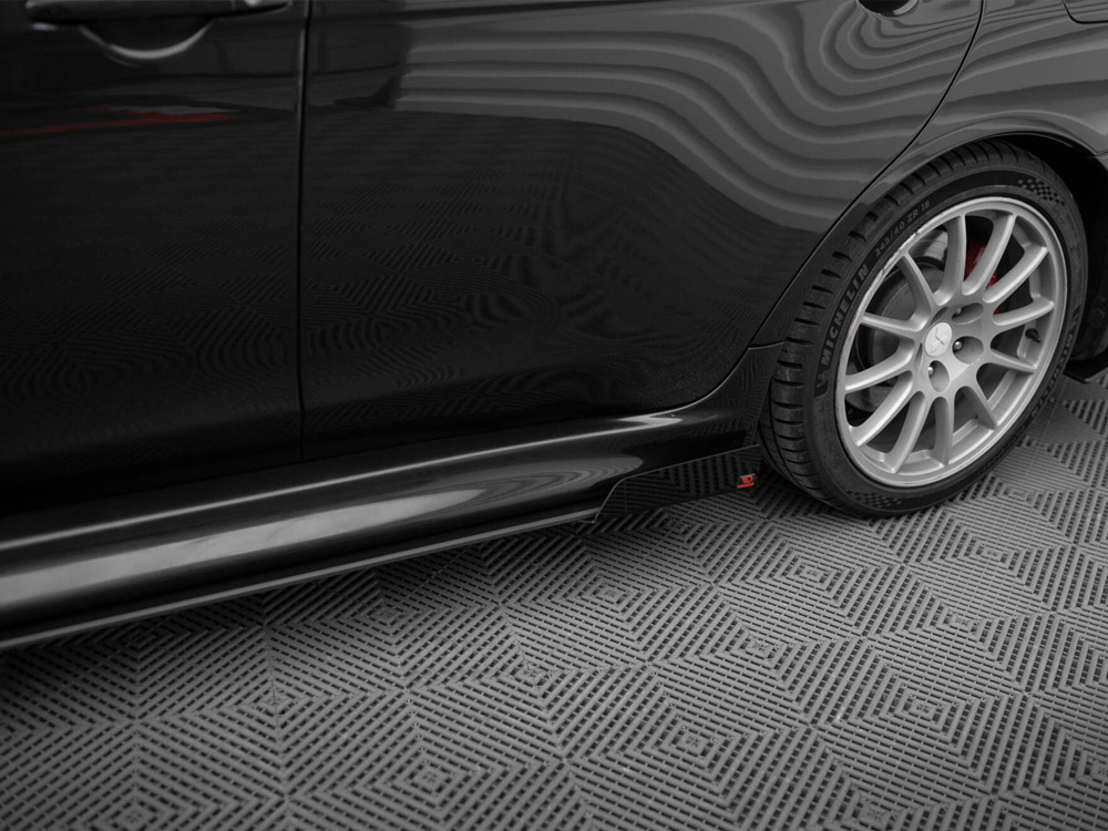 Street PRO Side Skirts Diffusers + Flaps Mitsubishi Lancer EVO X - 5 