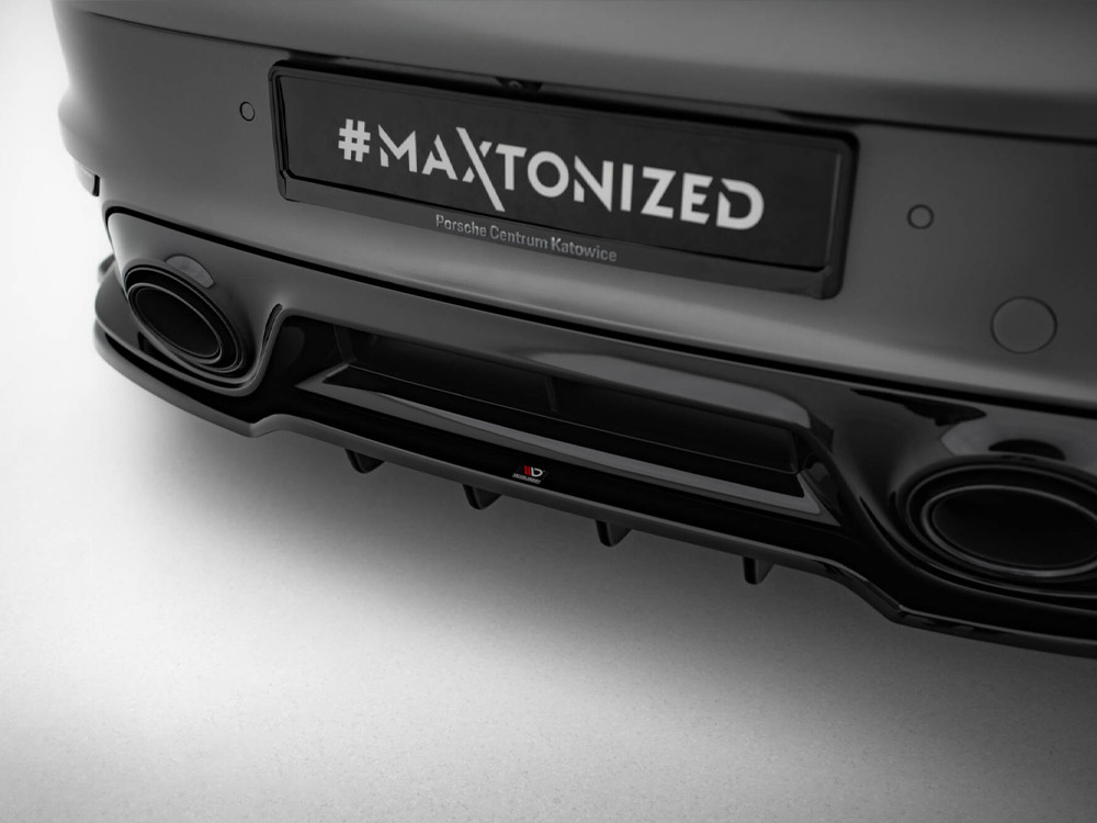 Rear Splitter (Vertical Bars) Porsche 911 Turbo S Sport Package 992 - 4 