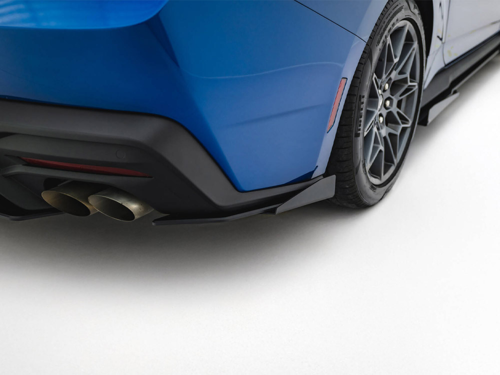 Street Pro Rear Side Splitters + Flaps Ford Mustang GT Mk7 - 3 