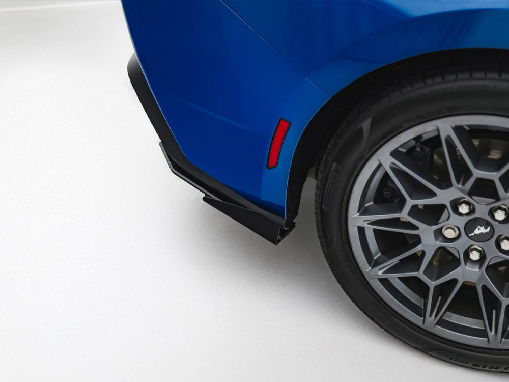 Street Pro Rear Side Splitters + Flaps Ford Mustang GT Mk7 - 4 