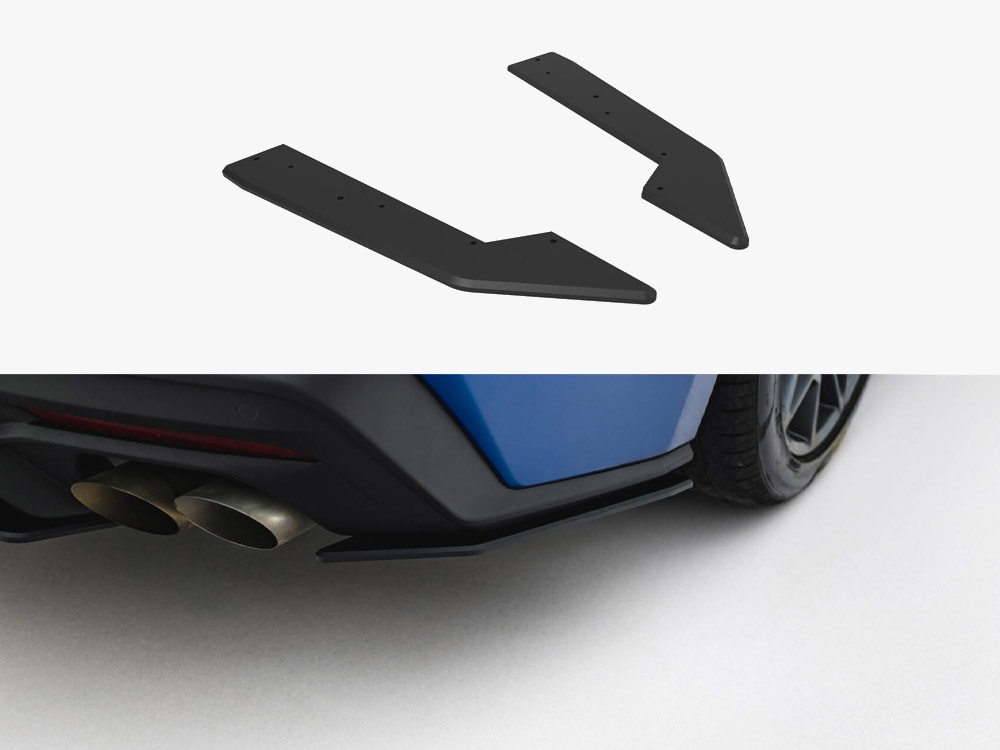 Street Pro Rear Side Splitters Ford Mustang GT Mk7 - 1 