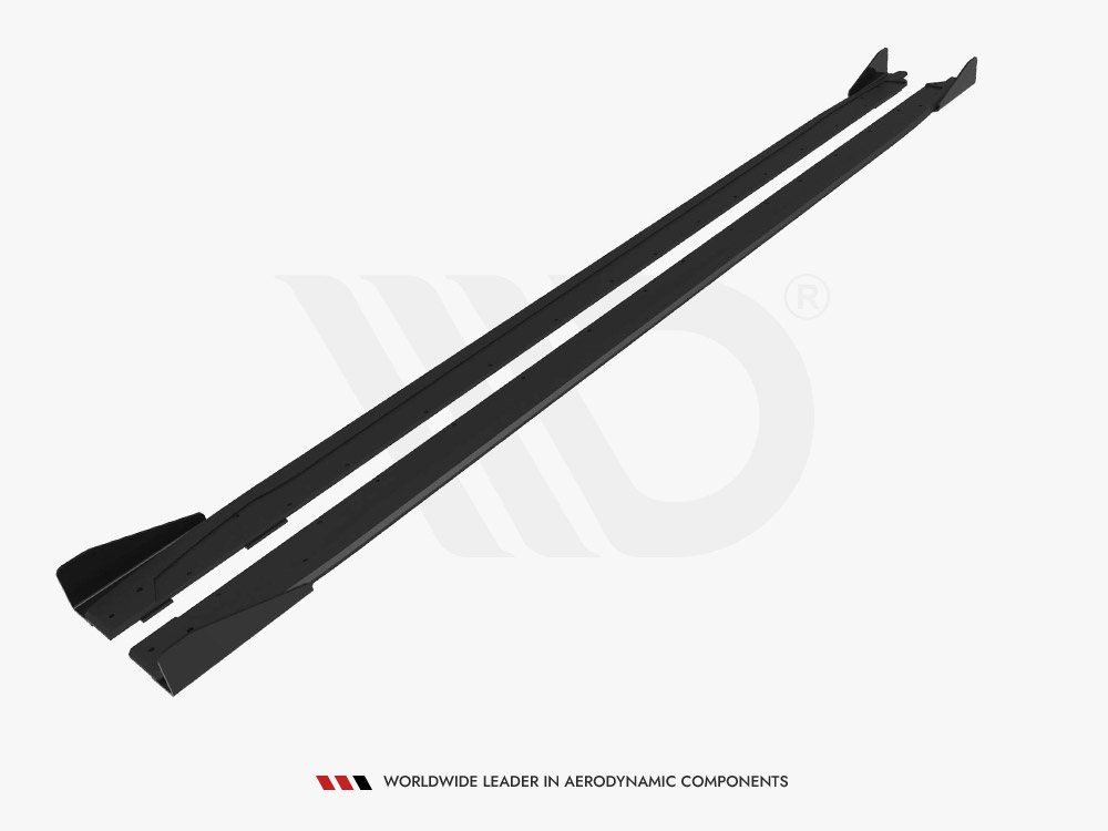 Street PRO Side Skirts Diffusers + Flaps Audi A3 S-Line Sedan / S3 Sedan 8Y Facelift - 6 