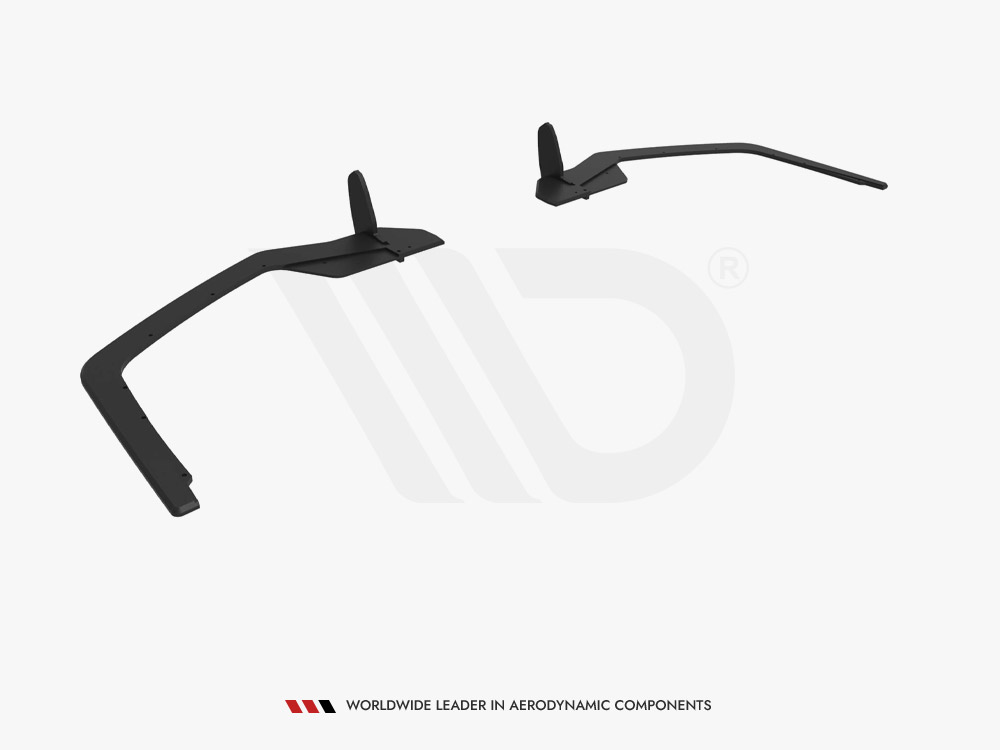 Street Pro Rear Side Splitters Honda Civic Sport Mk10 - 6 