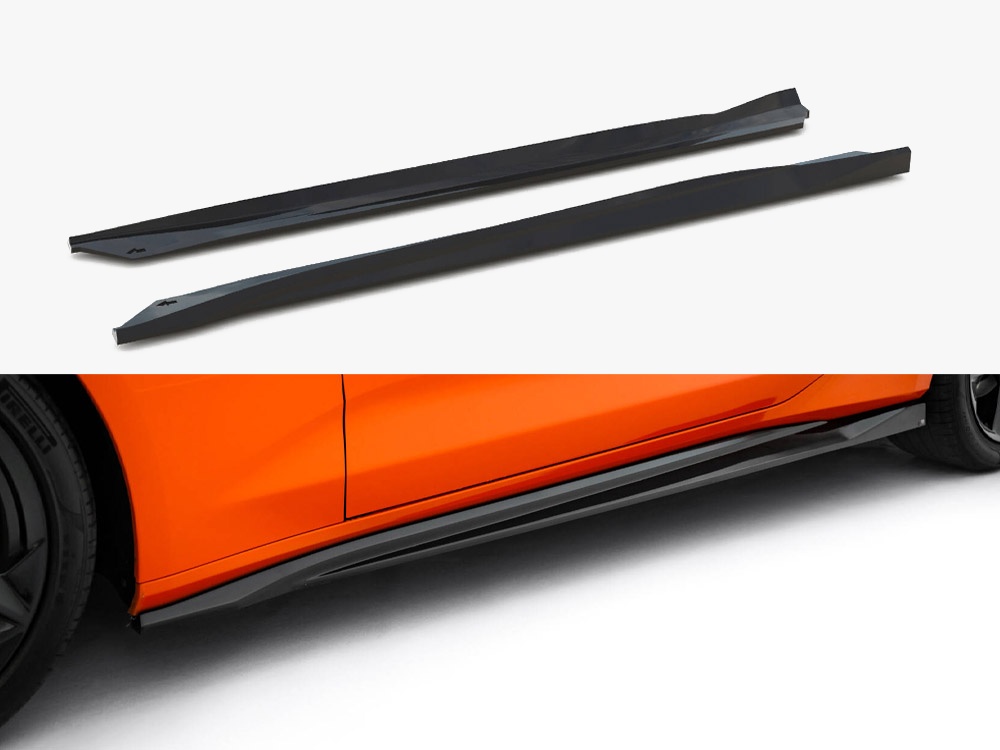 Side Skirts Diffusers V.2 Chevrolet Camaro SS Mk6 Facelift - 1 