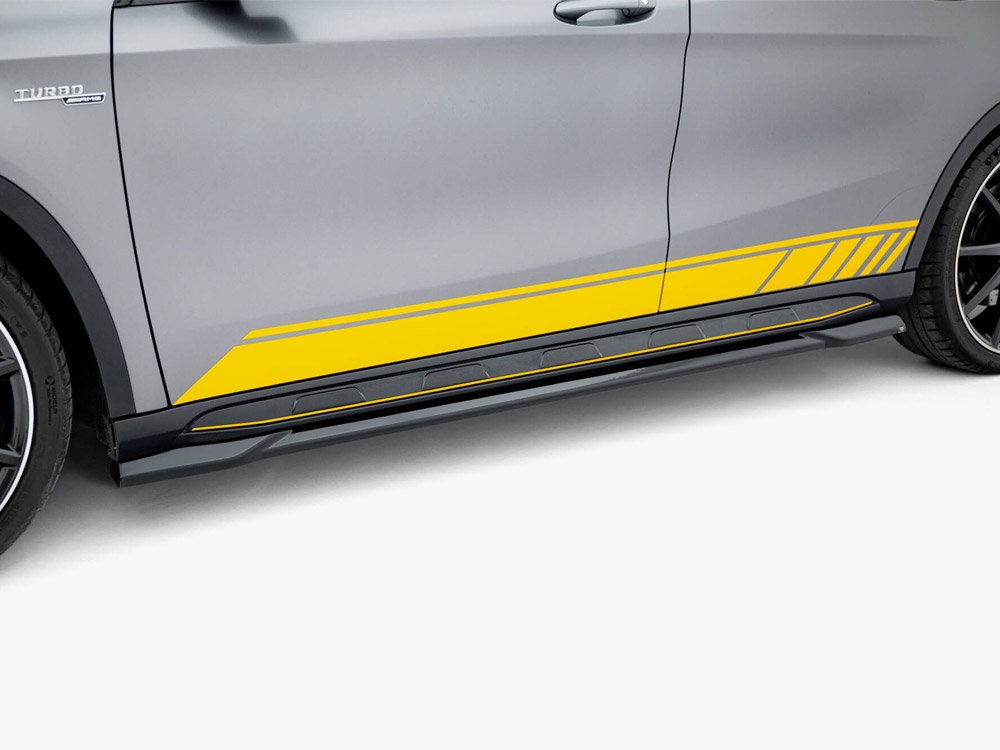 Side Skirts Diffusers V.2 Mercedes-Benz GLA 45 AMG X156 - 3 