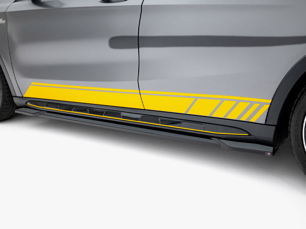 Side Skirts Diffusers V.2 Mercedes-Benz GLA 45 AMG X156 - 4 