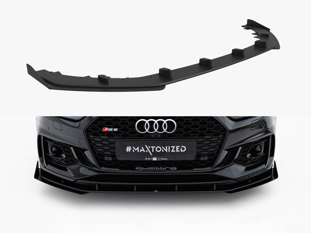 Street PRO Front Splitter V.1 + Flaps Audi RS5 Coupe / Sportback F5 - 1 