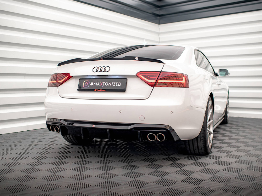 Rear Valance Audi A5 8T Facelift (Version with dual exhausts on both sides) - 2 
