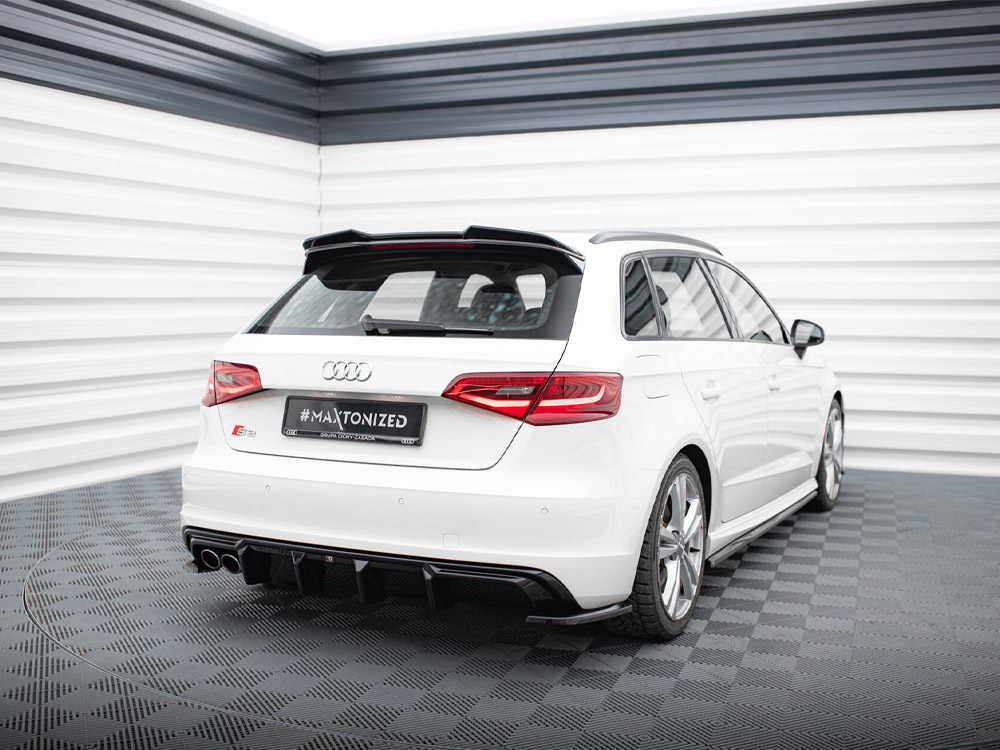 Rear Valance Audi A3 S-Line Sportback 8V (Version with dual exhausts tips on one side) - 2 