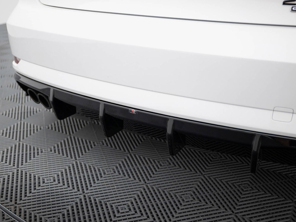 Rear Valance Audi A3 Sedan 8V Facelift (Version with dual exhaust tips on one side) - 4 