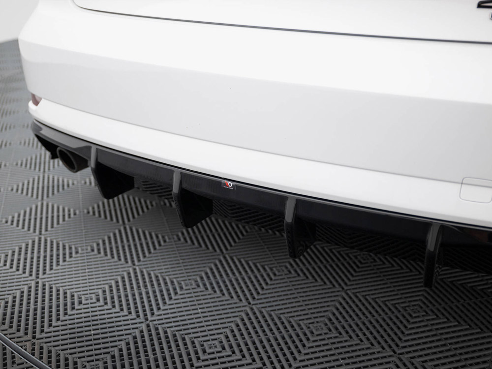 Rear Valance Audi A3 Sedan 8V Facelift (Version with single exhaust tips on one side) - 4 