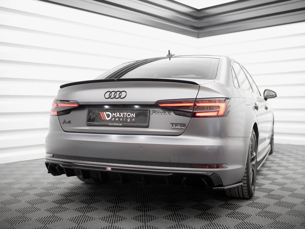 Rear Valance Audi A4 S-Line B9 (Version with single exhaust tip on one side) - 2 