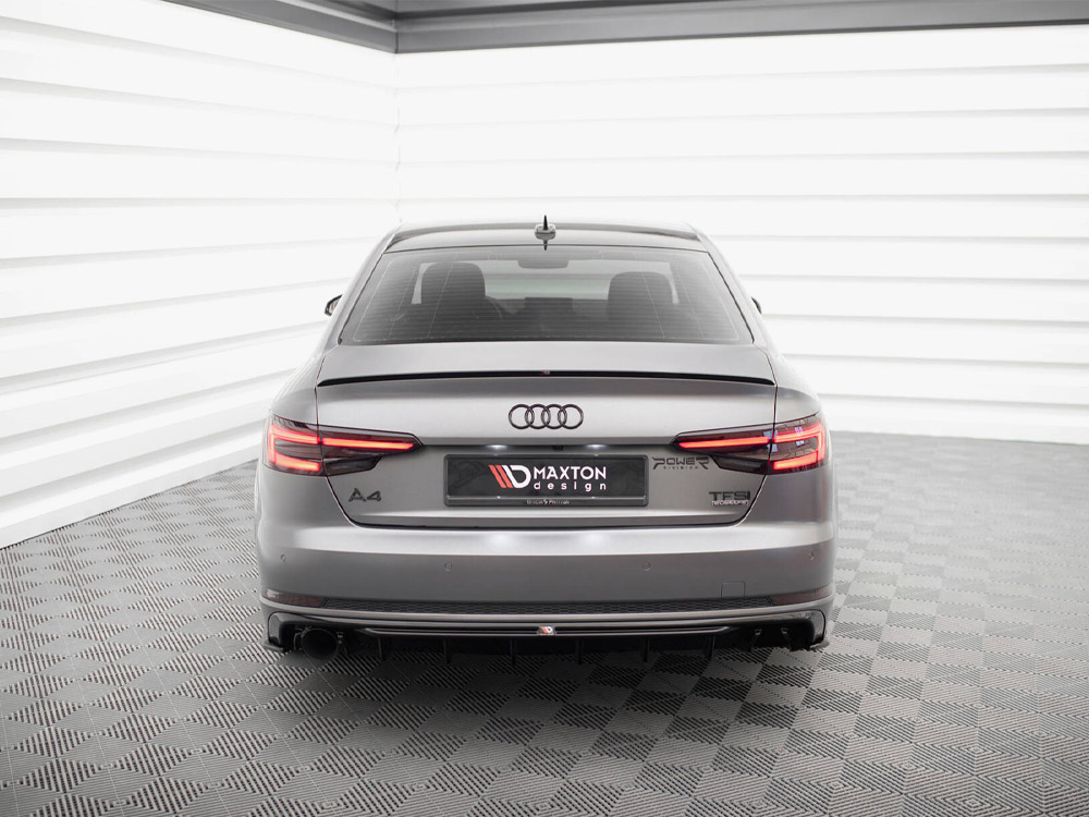 Rear Valance Audi A4 S-Line B9 (Version with single exhaust tip on one side) - 3 