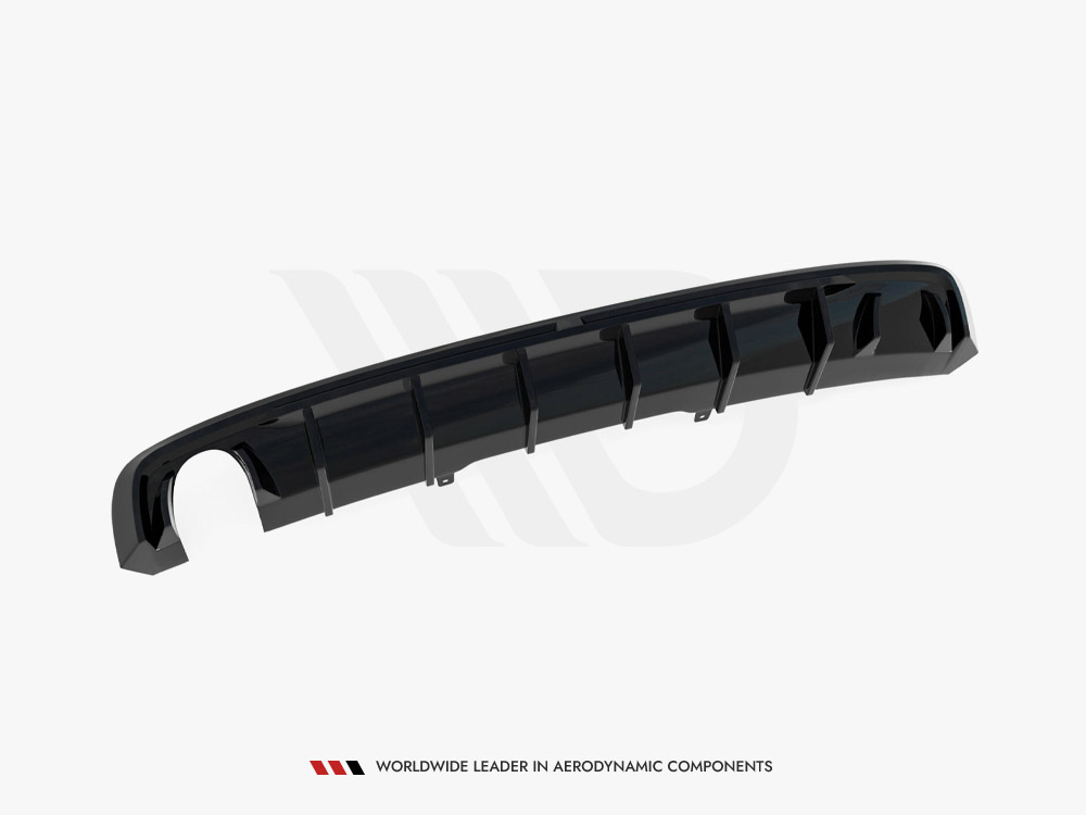 Rear Valance Audi A4 S-Line B9 (Version with single exhaust tip on one side) - 5 