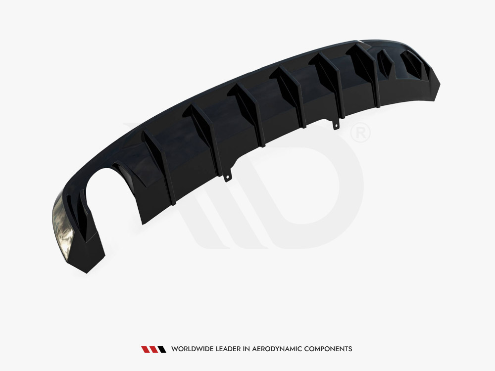 Rear Valance Audi A4 S-Line B9 (Version with single exhaust tip on one side) - 6 