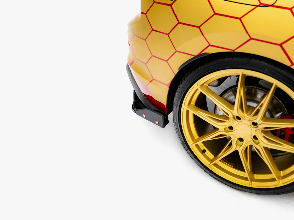 Rear Side Splitters V.1 + Flaps Volkswagen Golf GTI Clubsport Mk8 Facelift - 4 