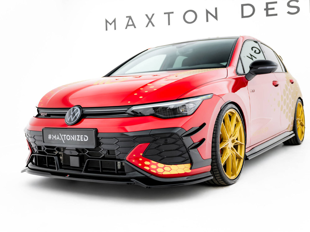 Front Splitter V.4 Volkswagen Golf GTI Clubsport Mk8 Facelift - 2 