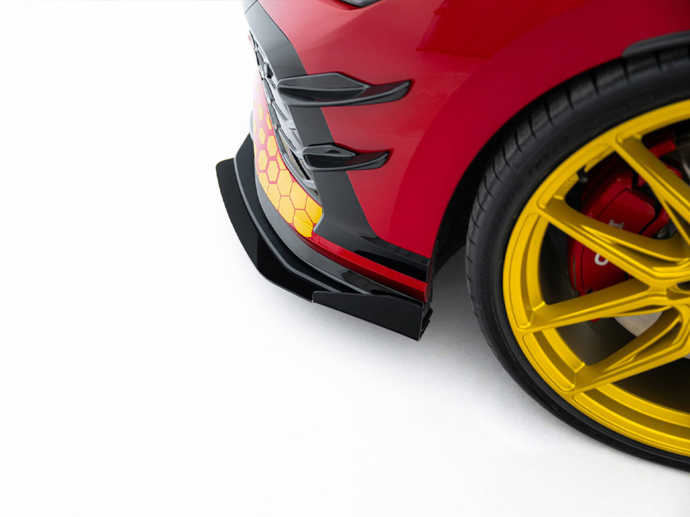 Street PRO Front Splitter + Flaps Volkswagen Golf GTI Clubsport Mk8 Facelift - 6 