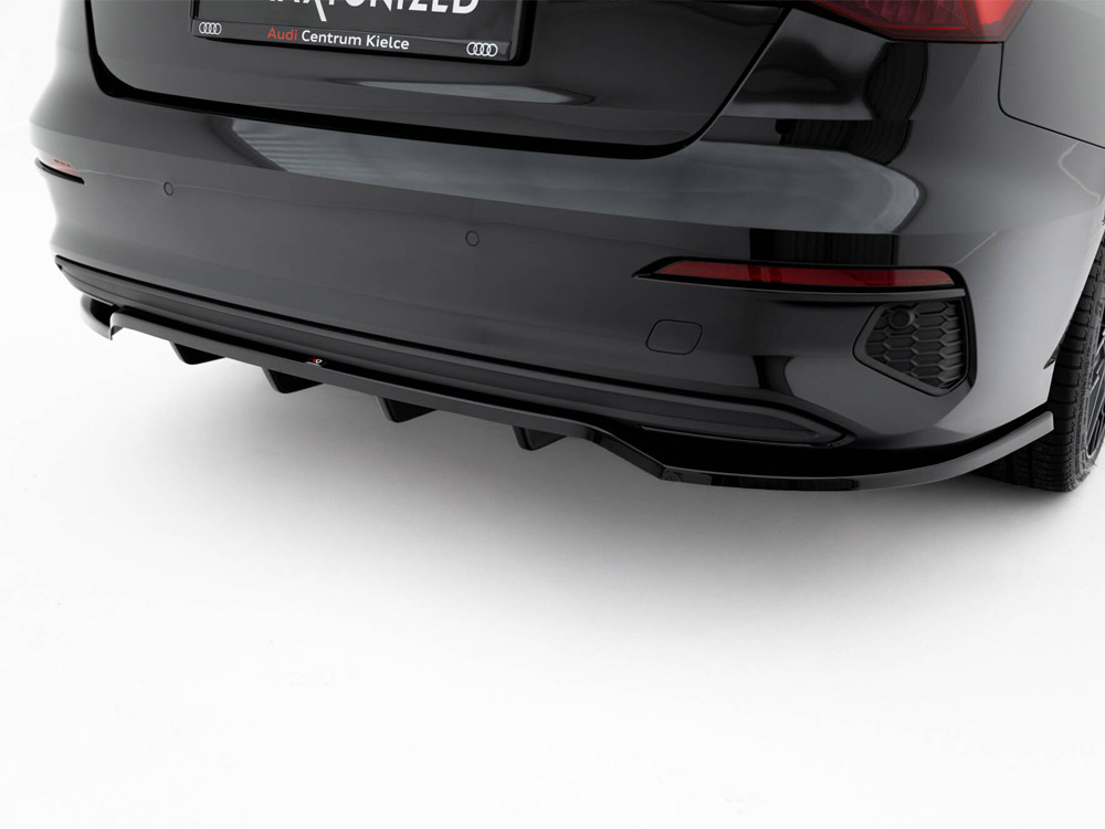 Rear Splitter (Vertical Bars) Audi A3 Sedan 8Y - 3 