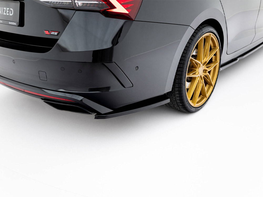 Rear Side Splitters V.1 Skoda Octavia RS Liftback / Estate Mk4 Facelift - 3 