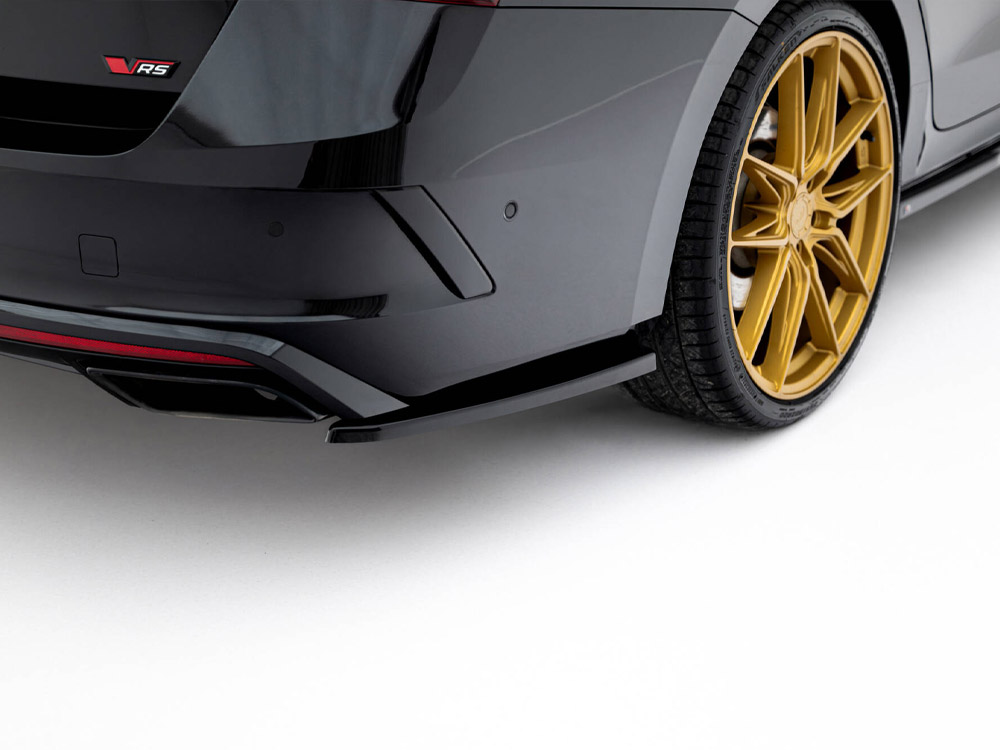 Rear Side Splitters V.1 Skoda Octavia RS Liftback / Estate Mk4 Facelift - 4 