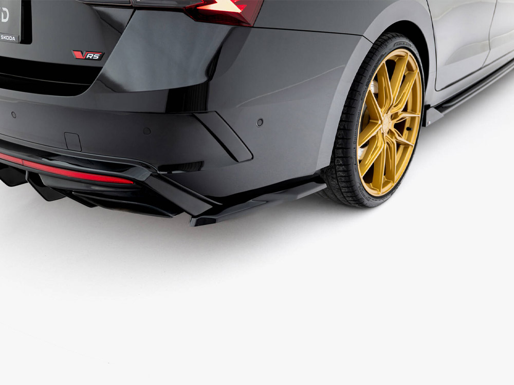 Rear Side Splitters V.7 Skoda Octavia RS Liftback / Estate Mk4 Facelift - 3 