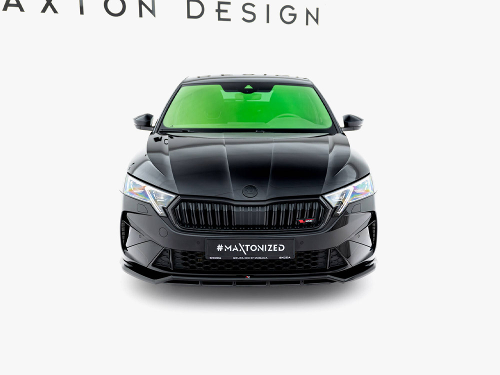 Front Splitter V.1 Skoda Octavia RS Liftback / Estate Mk4 Facelift - 4 