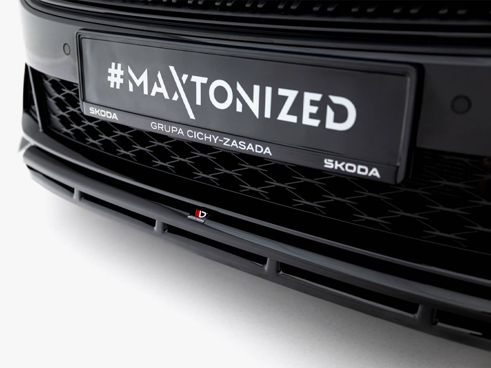Front Splitter V.1 Skoda Octavia RS Liftback / Estate Mk4 Facelift - 5 