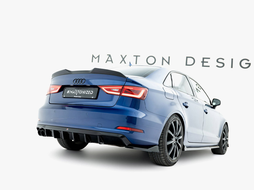 Rear Valance Audi A3 Sedan 8V (Version with dual exhaust tips on one side) - 2 