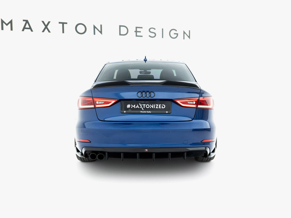 Rear Valance Audi A3 Sedan 8V (Version with dual exhaust tips on one side) - 3 