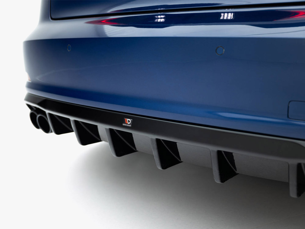 Rear Valance Audi A3 Sedan 8V (Version with dual exhaust tips on one side) - 5 