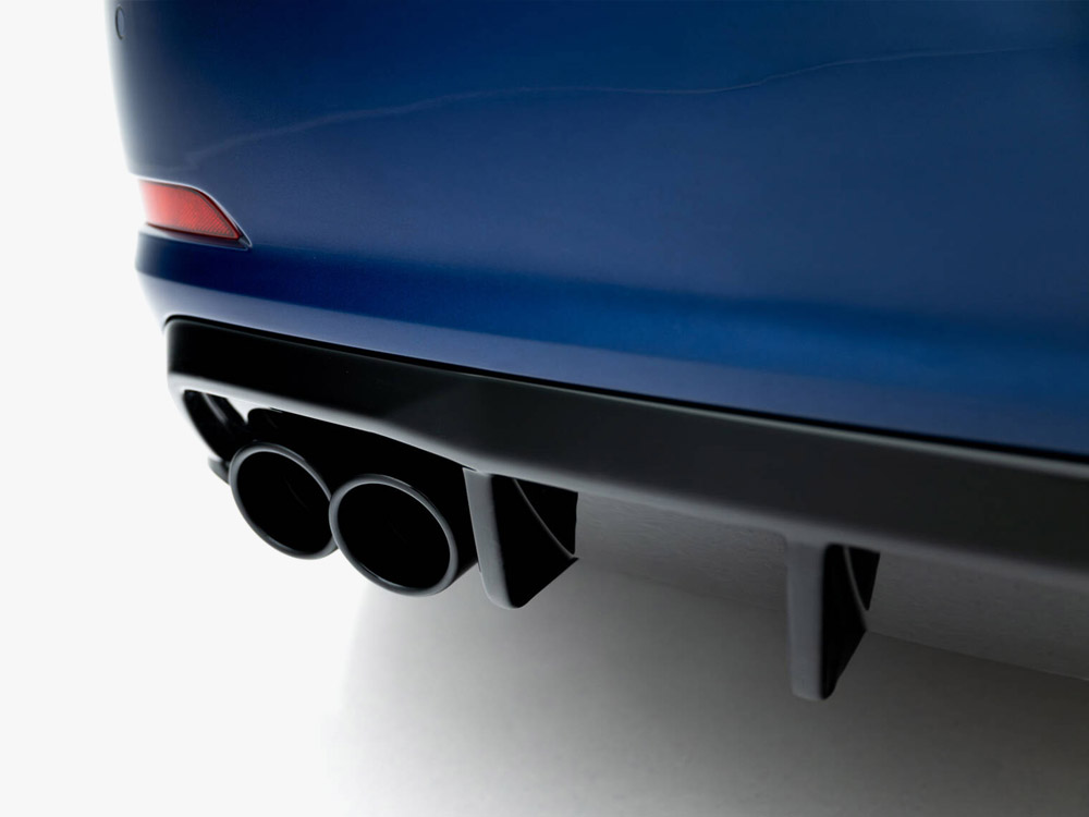 Rear Valance Audi A3 Sedan 8V (Version with dual exhaust tips on one side) - 6 