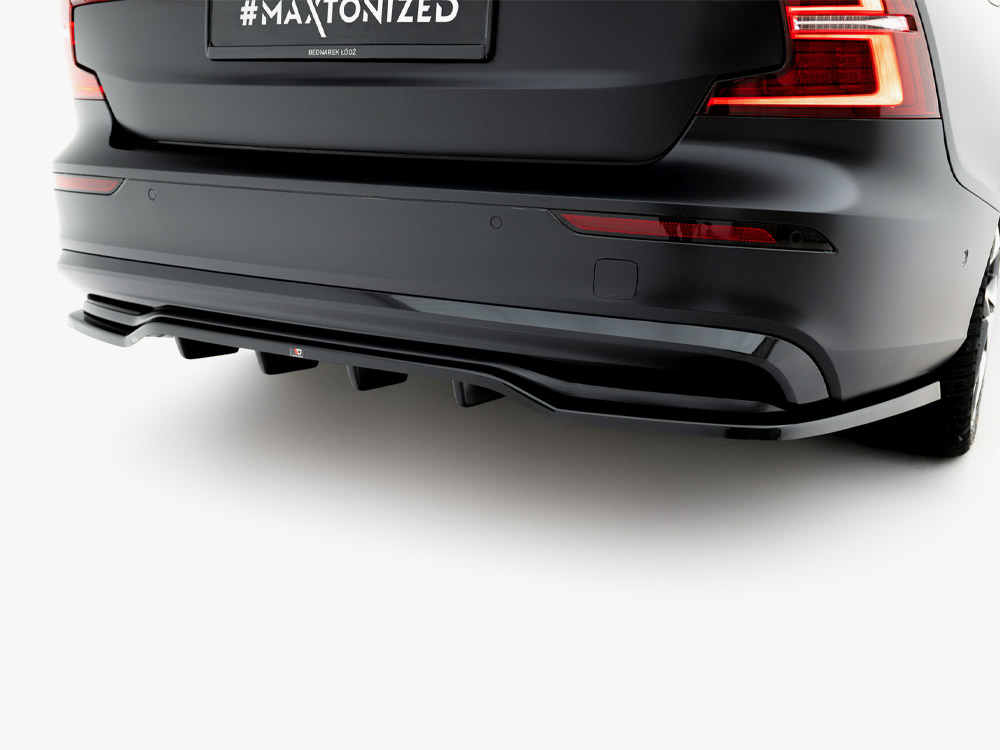 S60r Rear Rear Splitter (Vertical Bars) Volvo S60 / V60 R-Design Mk 3 Facelift ...