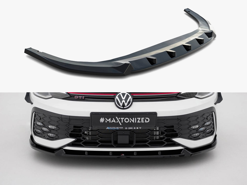 Front Splitter V.2 Volkswagen Golf GTI / GTE / R-Line Mk8 Facelift - 1 
