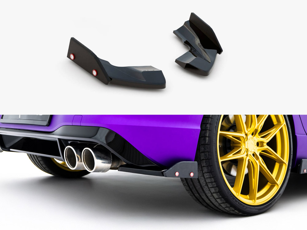 Rear Side Splitters V.2 + Flaps Volkswagen Golf R Mk8 Facelift - 1 