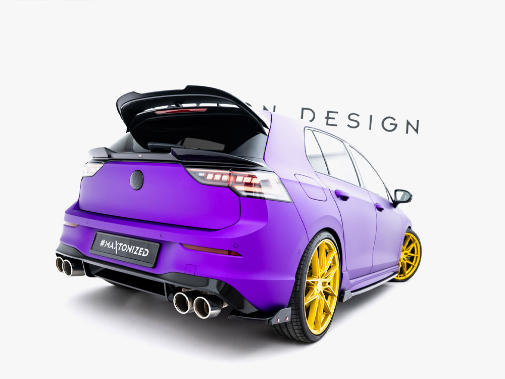 Rear Side Splitters V.2 + Flaps Volkswagen Golf R Mk8 Facelift - 2 