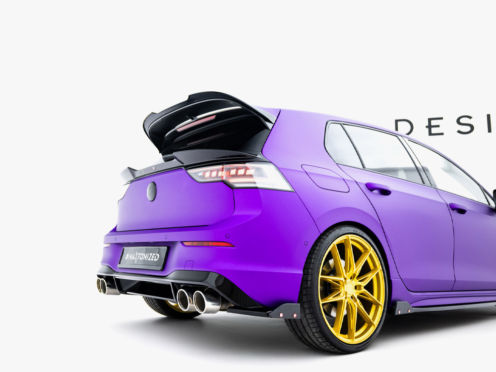 Rear Side Splitters V.2 + Flaps Volkswagen Golf R Mk8 Facelift - 4 