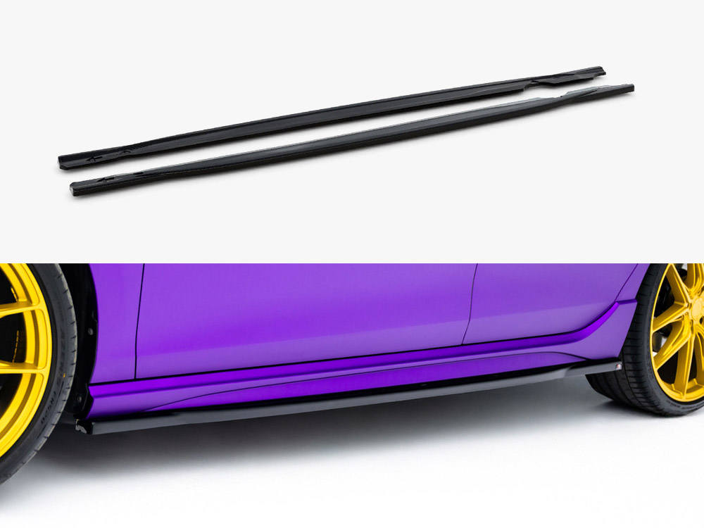 Side Skirts Diffusers V.1 Volkswagen Golf R Mk8 Facelift - 1 